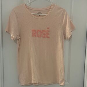 JCrew Women's Pink Graphic Tee